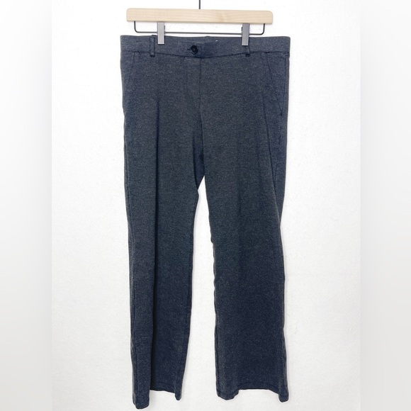 Betabrand Charcoal Gray Classic Dress Yoga Bootcut Pull On Pants Size Large - Picture 3 of 6